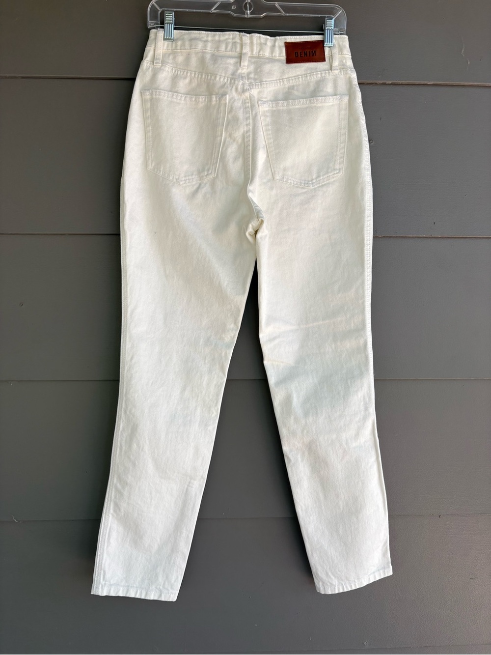 NWT Sezane Brut Sexy White Jeans Tall - Picture 5 of 13
